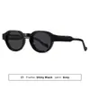 Gafas de sol retro ovaladas europeas y americanas nuevas para 2026 para hombre, Gafas de sol de alta gama con protección solar para mujer, Marco pequeño de moda que hace que la cara parezca más pequeña