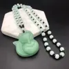 Pingente Raposa Pequena Cristal em Pó Longo Corrente de Lã Versátil Raposa de Nove Caudas Roxa Colar Pingente Fada Raposa Obsidiana