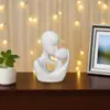 Oferta Especial Adornos de Piedra Imitación para Padres e Hijos para el Hogar, Creativos Familiares Románticos Conmemorativos Navideños Decoraciones de Resina para Mesa