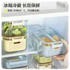 Caja de Conservación Sellada para Frutas Transfronteriza, Mini Rectangular Portátil de Grado Alimenticio con Drenaje y Refrigeración para Estudiantes en Movimiento