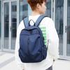 Mochila de negocios para hombre, para exteriores, de tela Oxford, con doble respaldo, con logotipo impreso, para ordenador, informal, para estudiantes de secundaria, de viaje