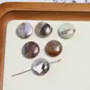 Contas de Pedra Natural Irregular Geométricas Formato Oval Quadrado Redondo com Furo Vertical para Brincos Pulseira Acessórios