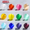 Acessórios de Joalheria Jingde Contas Soltas Olho de Gato Contas para DIY Contas Redondas Produtos Semi-acabados Fabricante Atacado Personalizável
