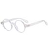 Marco redondo simple retro nuevo transfronterizo marco de combinación de colores degradados espejo plano de clavo de arroz para hombre y mujer marco pequeño T22125