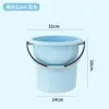 Balde Doméstico para Armazenamento de Água Plástico Espessado Balde Grande Alforje Barril Grande Dormitório Estudantil Resistente Balde para Lavanderia Bacia