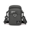 Bolso bandolera multifuncional para hombre, bandolera de un solo hombro, bolso cuadrado pequeño para teléfono móvil, cambio de llaves y tarjetas.