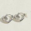Aretes Retro Franceses de Amor Más Calientes de Amazon Estación Independiente Nuevo Diseño en Forma de Corazón Aretes de Textura Simple Personalizados