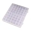 Nail art caixa de broca não vaza broca transparente caixa de jóias de unhas sub-broca caixa 56 pequenos acessórios nail art caixa de armazenamento atacado
