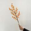 Fruta Roja Fruta de la Fortuna Flor Artificial Flor de Fruta de Acacia Arreglo Floral Flor de Nochevieja Flor Artificial de Año Nuevo Decoración de Frutos Rojos de Acebo