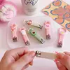 Mini Cortador de Unhas Doméstico Fofo para Adultos Pacote Único Desenho Animado Criativo Cortador de Unhas Dobrável Manicure Manicure Clipper