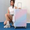 [Lote de Mercancías] Maleta Japonesa de Moda para Mujer Color Degradado Maleta Pequeña y Fresca 28 Estudiante Contraseña Equipaje de Viaje