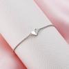 Fabricantes mayoristas Moda coreana Corazón en forma de corazón Accesorios Moda para damas Acero inoxidable Amor Pulsera de diamantes
