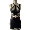 Estilo Chica Grande Producto Nuevo Original Lencería Erótica Puro Deseo Estilo Sexy Cuello Halter Transparente Uniforme Ajustado al Cuerpo Chica Atrevida Tentación Conjunto