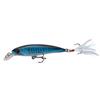 Cebo Mino Luya de 9 cm/7 g, anzuelo de cola con pluma de plástico duro, cebo artificial biónico, cebo artificial con cuentas, productos de pesca