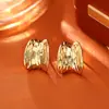 Pendientes de Aro en C con Lentejuelas Transfronterizos de Amazon con un Toque de Alta Gama, Modernos y Sencillos, Pendientes de Estilo Minimalista Ins, Joyería Resistente Europea y Americana