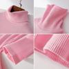 Directo de fábrica cuello alto base elástica grande camisa para mujer ajustada cálida talla grande suéter chaqueta negra fabricantes suministro