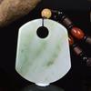 Natural Jade, Tian Shan bingcui seguro marca pingant, Xinjiang Gobi ouro seda semente suéter cadeia Jade marca Jade