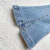 Jeans para Niña 2026 Primavera y Otoño Nuevo Estilo Coreano Pantalones Acampanados Divididos de Mezclilla para Niños Atuendo de Otoño