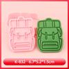 Série Exterior Formas de Biscoito Série Exterior 3D Desenho Animado Formas de Biscoito Argila DIY Biscoitos Impressos de Anime