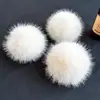 Bolas de Piel Sintética de Zorro, Bolas de Felpa de Colores, Accesorios para Ropa y Zapatos, Colgantes para Sombreros, Bolas de Piel Grandes, Manualidades Transfronterizas