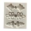 Molde de Silicona Líquida con Forma de Botón Cheongsam Nudo Chino Creativo Molde Decorativo Forma de Gota Arcilla Metálica Pegamento de Cerámica Blanda