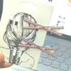 Pinza para el pelo con forma de cruz y lazo rojo de alto valor, estilo japonés dulce, simple, femenino, para flequillo, pinza de pico de pato, pasador, accesorios para el pelo
