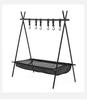 Estante de Almacenamiento Plegable Pequeño Portátil para Camping Colgador de Picnic Conveniente Estante de Almacenamiento de Aleación de Aluminio para Camping