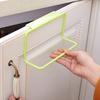 Toallero creativo de cocina multiusos con puerta trasera de un solo poste, armario sin costuras, sin clavos, estante para trapos y artículos diversos