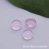 3mm-12mm Fondo Plano Redondo Vidrio Liso Piedra Preciosa Piedra Suelta Venta al por Mayor Color Blanco Vidrio Coloreado Piedra Suelta Accesorios para Joyería