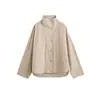 Chaqueta Sumeihui estilo TOT de silueta holgada con mangas de murciélago y cuello alto 26 nuevo para principios de otoño, gabardina fina de trabajo