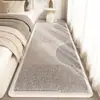 Tapete de Cabeceira para Quarto Estilo Luxo Leve de Alta Qualidade, Tapete de Pé Espessado Anti-Derrapante de Faux Cashmere, Almofada para Sacada de Janela, Dropshipping da Amazon