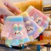 Luvas de Bebê para Outono e Inverno, Estilo Fino, Design de Coelhinho Fofo, para Meninos e Meninas, Crianças Pequenas, Luvas Meio Dedo sem Dedos, em Estoque
