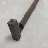 Barra colgante combinada en forma de U de alta gama italiana, armario de cuero tejido, ropa interior, montado en el techo, colgante e instalación vertical