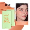 Rubor en crema mate natural transfronterizo para el rostro, iluminador de color expandible, stick de rubor para contorno, venta al por mayor de comercio exterior