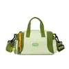 Bolsa de Maquiagem Color Block Dopamina Mini Bolsa Boston Bolsa de Ombro Leve Bolsa Transversal para Viagens Curtas Transfronteiriça
