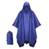 Impermeable para Exteriores, Poncho Impermeable, Montañismo, Senderismo, Pesca, Impermeable, Poncho Multifuncional, Tres en Uno, Ciclismo