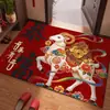 Novo Ano Chinês do Carneiro Fique Rico Capacho Auspicioso Festivo Decoração de Ano Novo Capacho Hall de Entrada Capacho da Porta de Entrada Loja Decoração Dropshipping