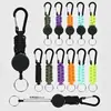 Cuerda para Paraguas de Exterior Tejida Hebilla Retráctil Colorida Alta Resistencia Hebilla Fácil de Tirar Liberación Rápida Llavero Antiperdido Colgante para Mochila Antirrobo