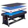 Mesa de Billar Cuatro en Uno, Multifuncional, Automática, Para Uso Doméstico, Interior, Tipo Estándar, Mesa de Tenis de Mesa Estilo Americano para Adultos, Dos en Uno