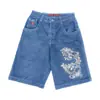 E-commerce Transfronteiriço Shorts JNCO Y2K Hip-hop 2023 Harajuku Gótico Bolso Jeans Soltos Shorts Masculino