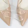 Almohadillas para tacón personalizadas con diseño de onda de agua, brillantes y antideslizantes, plantillas transparentes unisex invisibles, antirozaduras para tacones altos