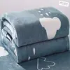 Manta de cuatro estaciones, manta de aire acondicionado, sábana y manta para cama de dormitorio estudiantil, manta de franela de doble uso, sábana y manta, transfronterizo