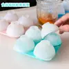 Molde de Silicone para Bolas de Gelo Consecutivas Molde de Silicone Redondo para Bolas de Gelo Bandeja de Gelo Molde Criativo para Gelo