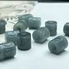 Acessórios de Contas Azuis de Jade Natural Grau A para Pulseiras de Fio DIY Acessórios de Contas Soltas para Pulseira Passepartout Atacado