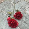 Oferta Especial Tema Rojo Grande Boda Flor Artificial Al Por Mayor Nuevo Estilo Chino Borgoña Flor de Guía de Camino Base de Fila de Flores Artificiales