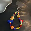 Pessoas das Estrelas Laço Contas Corrente para Celular Pop Dopamina Laranja Chaveiro Pingente de Bolsa DIY Pingente Presente