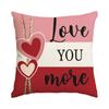 Funda de almohada para el Día de San Valentín Amazon Comercio exterior Transfronteriza Imitación de lino Decoración de boda para el Día de San Valentín Funda de cojín Funda de almohada de amor