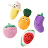 Juguetes Nuevos para Mascotas, Juguetes Sonoros de Frutas y Verduras, Molienda y Limpieza de Dientes, Juguetes Resistentes a Mordidas para Cachorros y Gatos, Compañeros de Juego