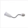 Portalámparas de Conversión Universal E27 a E27 Portalámparas con Tubo Flexible Extensión Adaptador de Base de Rosca Cerámica para Luz LED