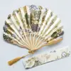 Leque Kimono Requintado Leque de Quilha de Cetim Leque de Concha Leque de Kimono Estilo Japonês
